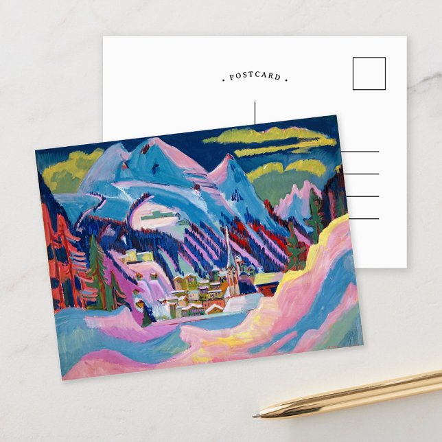 Davos om vintern | Ernst Ludwig Kirchner Vykort (Skapare uppladdad)