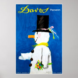 Davos, Parsenn, Schweiz, Ski Poster