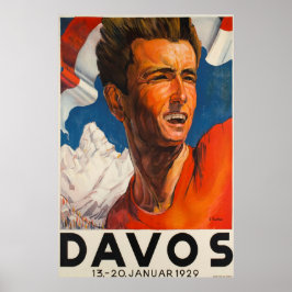 Davos, Parsenn, Schweiz, Ski Poster
