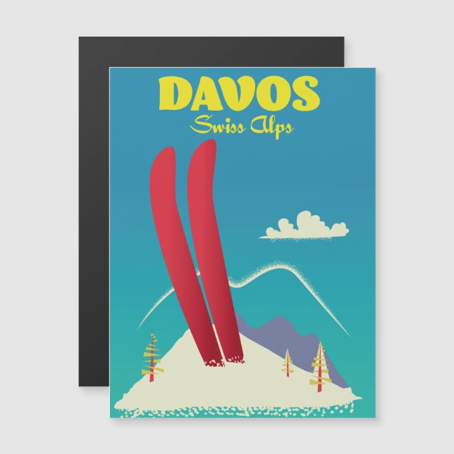 Davos Schweiz Alperna (Fram/baksida)