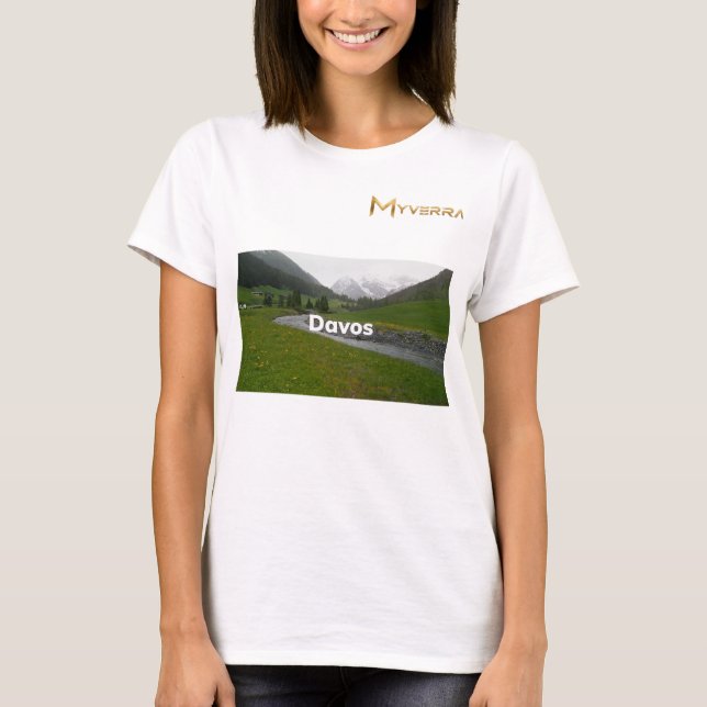 Davos, Schweiz  T Shirt (Framsida)