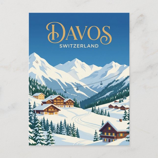 Davos, Schweiz Vykort (Framsida)