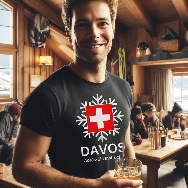 Davos Swiss Apres-Ski Instructor T Shirt (Skapare uppladdad)
