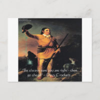 Davy Crocket "Gå vidare" visdomsord
