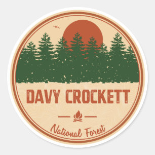 Davy Crockett National Forest Runt Klistermärke
