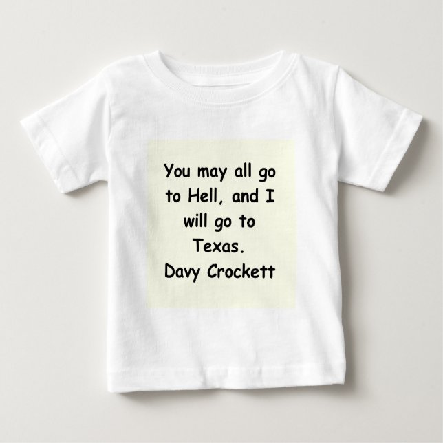 davy crockettcitationstecken tee (Framsida)