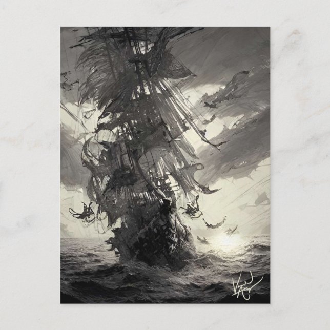 Davy Jones Locker Vykort (Framsida)