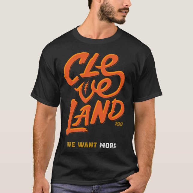 Dawg Pound Playoff Football T Shirt (Framsida)
