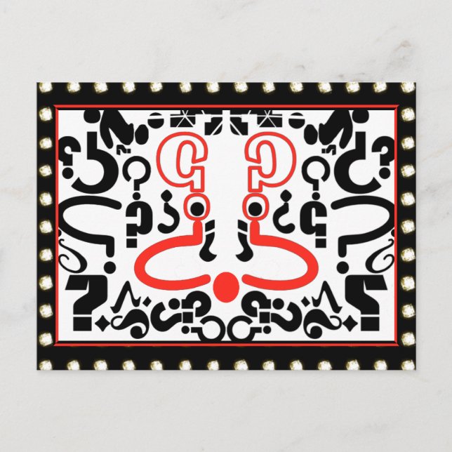 Dawgie i fönstret vykort (Framsida)