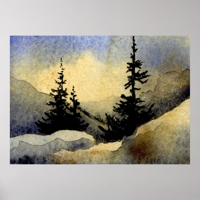 "Dawn #1" Liggande Poster (Framsidan)