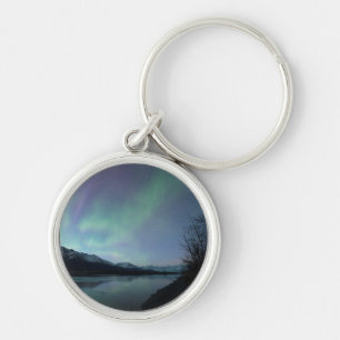 Dawn Aurora Rund Silverfärgad Nyckelring