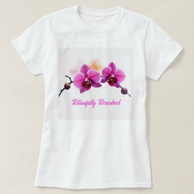 Dawn Bloom Orkidé T Shirt (Design framsida)