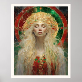 "Dawn Dreaming of jul Art Nuevo Woman" Poster