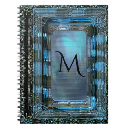 Dawn Elegant Monogram Anteckningsbok Med Spiral