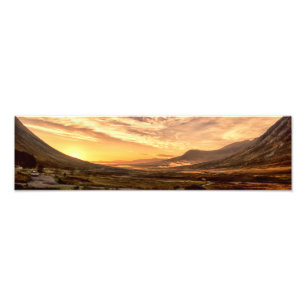 Dawn. Glencoe, Lochaber Scotland Fototryck