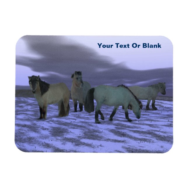 Dawn Horse Magnet (Horisontell)