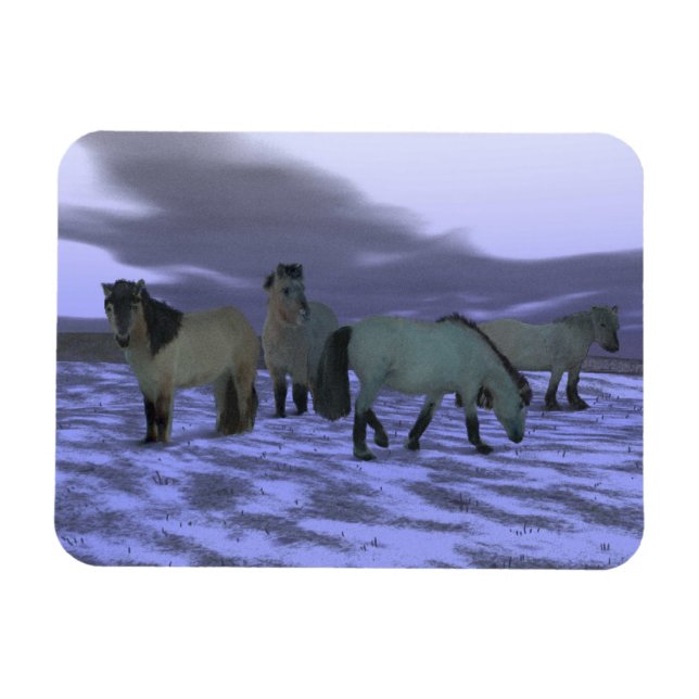 Dawn Horse Magnet (Horisontell)