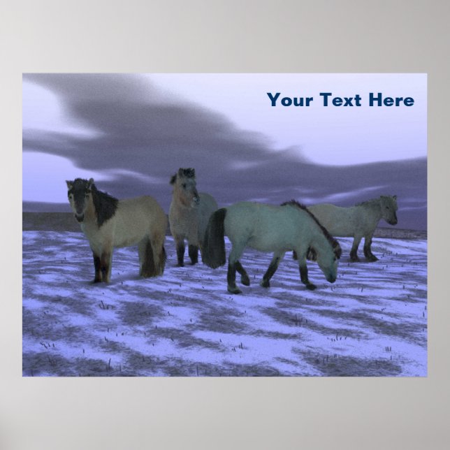 Dawn Horse - Yakutia Poster (Framsidan)