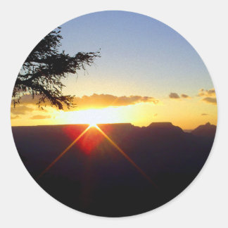 Dawn i Grand Canyon Runt Klistermärke