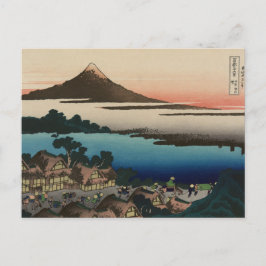 Dawn i Isawa i Kai-provinsen av Hokusai Vykort