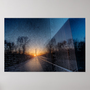 Dawn in the Vietnam Memorial II Poster