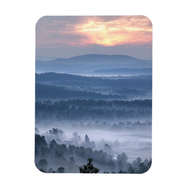 Dawn mellan Valleys Magnet (Vertikal)