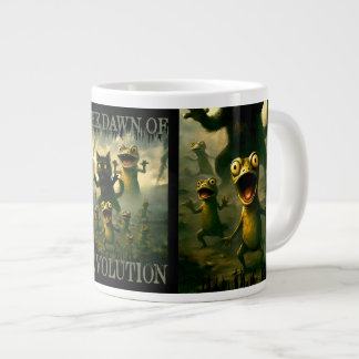 Dawn of revolution funny rebel cat lizard frogs jumbo mugg