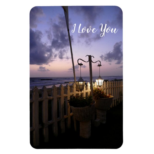 Dawn on the Beach Magnet (Vertikal)