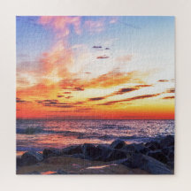 Dawn på 120th Street i Ocean City Maryland