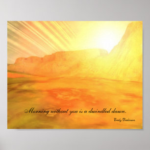Dawn Ringar Anpassningsbar Emily Dickinson Quote P Poster