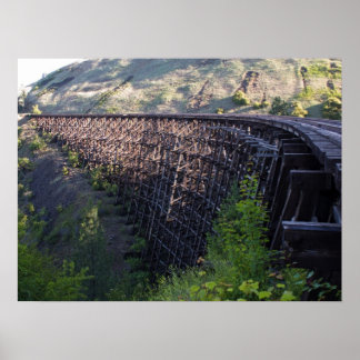 Dawn Sol, Bridge 22, Camas Prairie Railroad Poster