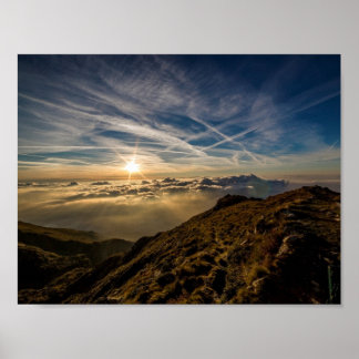 Dawn Sol Mountain liggande Poster