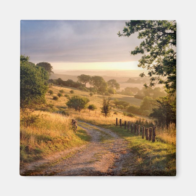Dawn Sunshine | Engelska landsbygden Magnet (Framsidan)