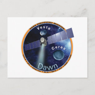 Dawn Uppdrag Patch Vykort