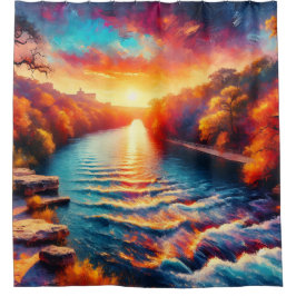 "Dawn's Tranquil Embrace: Comal River Sunrise"