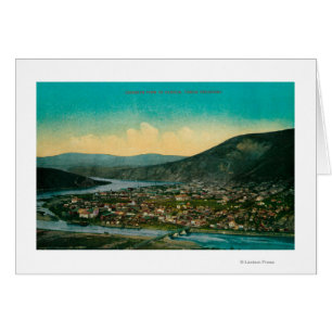 Dawson Alaska Yukon territoriumTown beskådar Hälsningskort