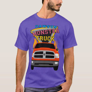 Dawson name with monster truck t shirt