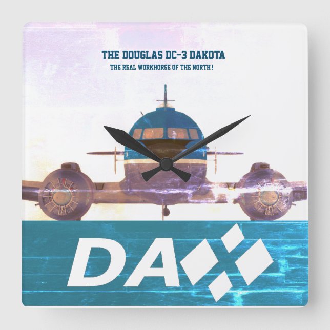 DAX DC-3 Väggur (Framsida)