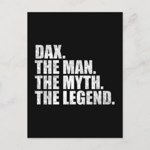 Dax namn, Dax Mannen Myten Legenden Vykort