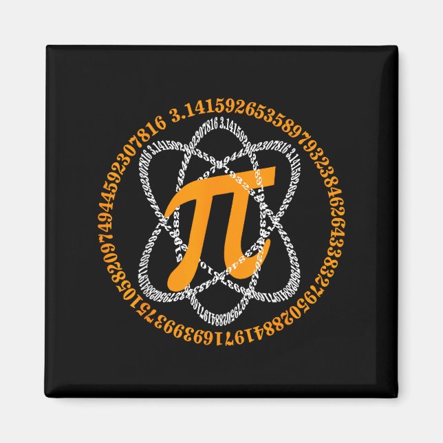 Day 3,14 Number Symbol Math Science Gift  Magnet (Framsidan)
