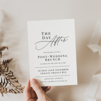 Day After Wedding Brunch Invitation Inbjudningar