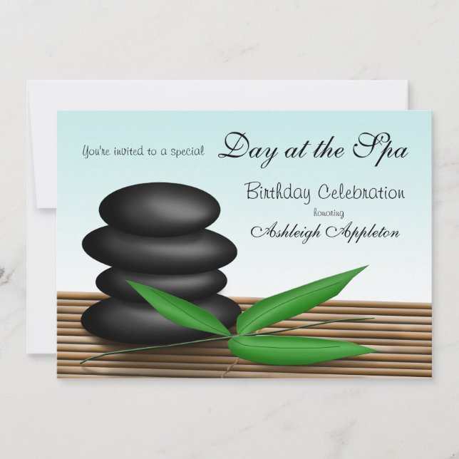 "Day at the Spa" Birthday Celebration Investigatio Inbjudningar (Framsida)