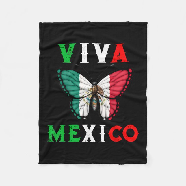 Day Butterfly Mexico Women Flickor Kids Fleecefilt (Framsidan)