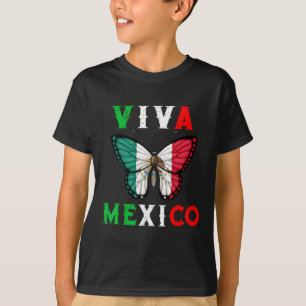 Day Butterfly Mexico Women Flickor Kids T Shirt