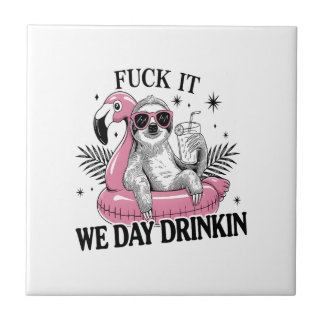 Day drinkin Sloth Kakelplatta