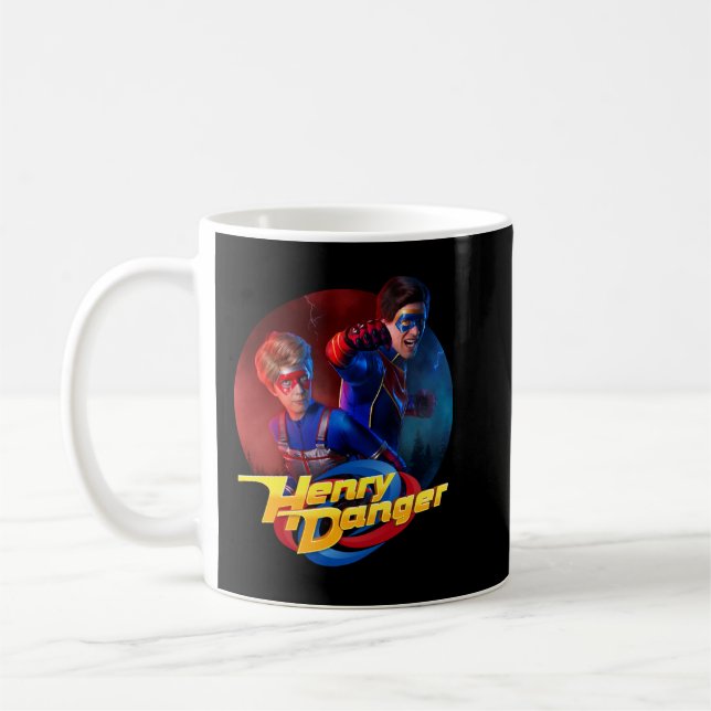 Day Gift Henry Danger Romanticism Art Unisex Fusel Kaffemugg (Vänster)