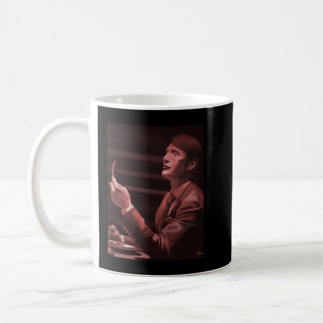 Day Gift Mads Actor Mikkelsen Cute Gift Kaffemugg (Vänster)
