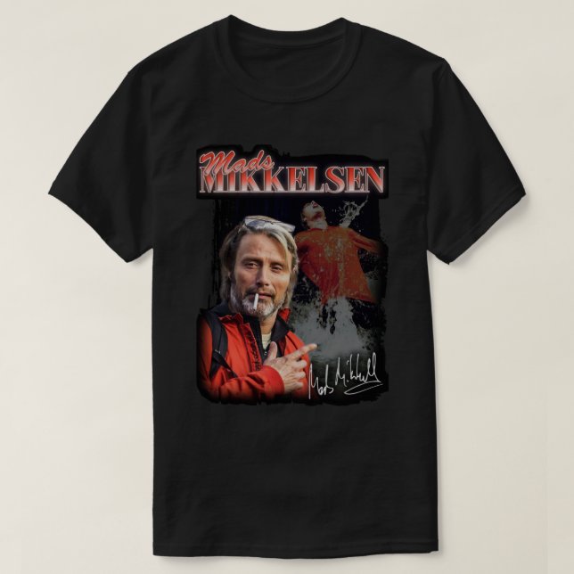 Day Gifts for Mads Influential Mikkelsen Cute Grap T Shirt (Design framsida)