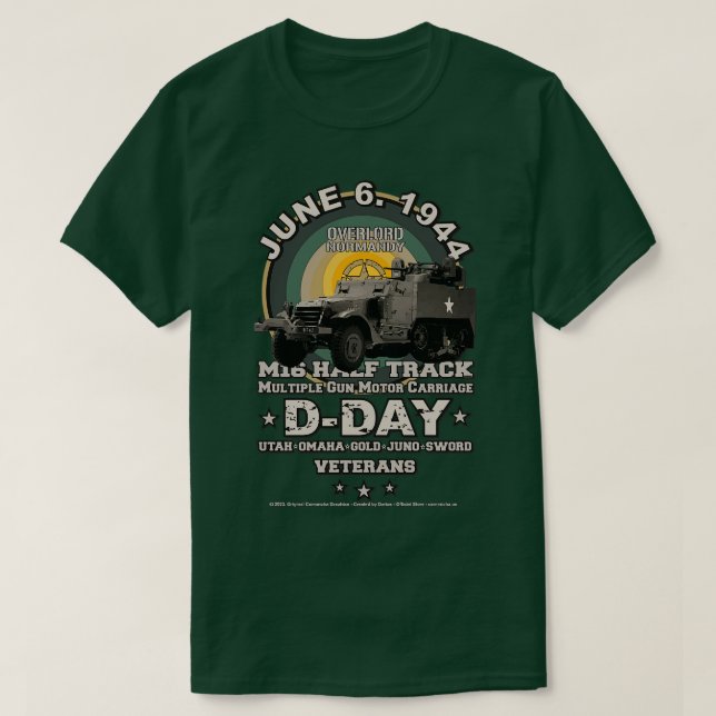Day Invasion Operation Overlord 1944 T Shirt (Design framsida)