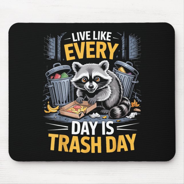 Day Is Trash Day Raccoon Lover Trashed Racoon Anim Musmatta (Framsidan)